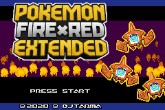 Pokemon - Fire Red Extended (Hack) — Title screen